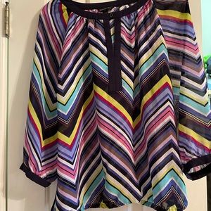Banana Republic-multi-color chevron blouse